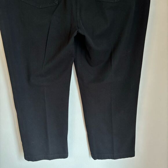 St. John Women’s black wide leg stretch jeans size 16 - EUC! - Picture 8 of 11